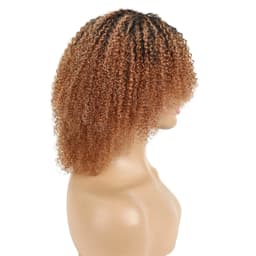 Peruvian Hair Afro Kinky Curly Pixie Cut Short Bob Bouncy Cheap Full Machine Made Human Hair Wigs For Black Women Glueless Remy