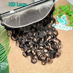 Natural Wave 13x4 HD Lace Frontal Transparent Swiss 5×5 Closure Pre Plucked Ear to Ear Vietnamese Human Hair For Black Women