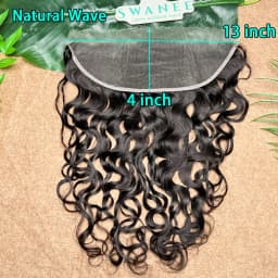 Natural Wave 13x4 HD Lace Frontal Transparent Swiss 5×5 Closure Pre Plucked Ear to Ear Vietnamese Human Hair For Black Women