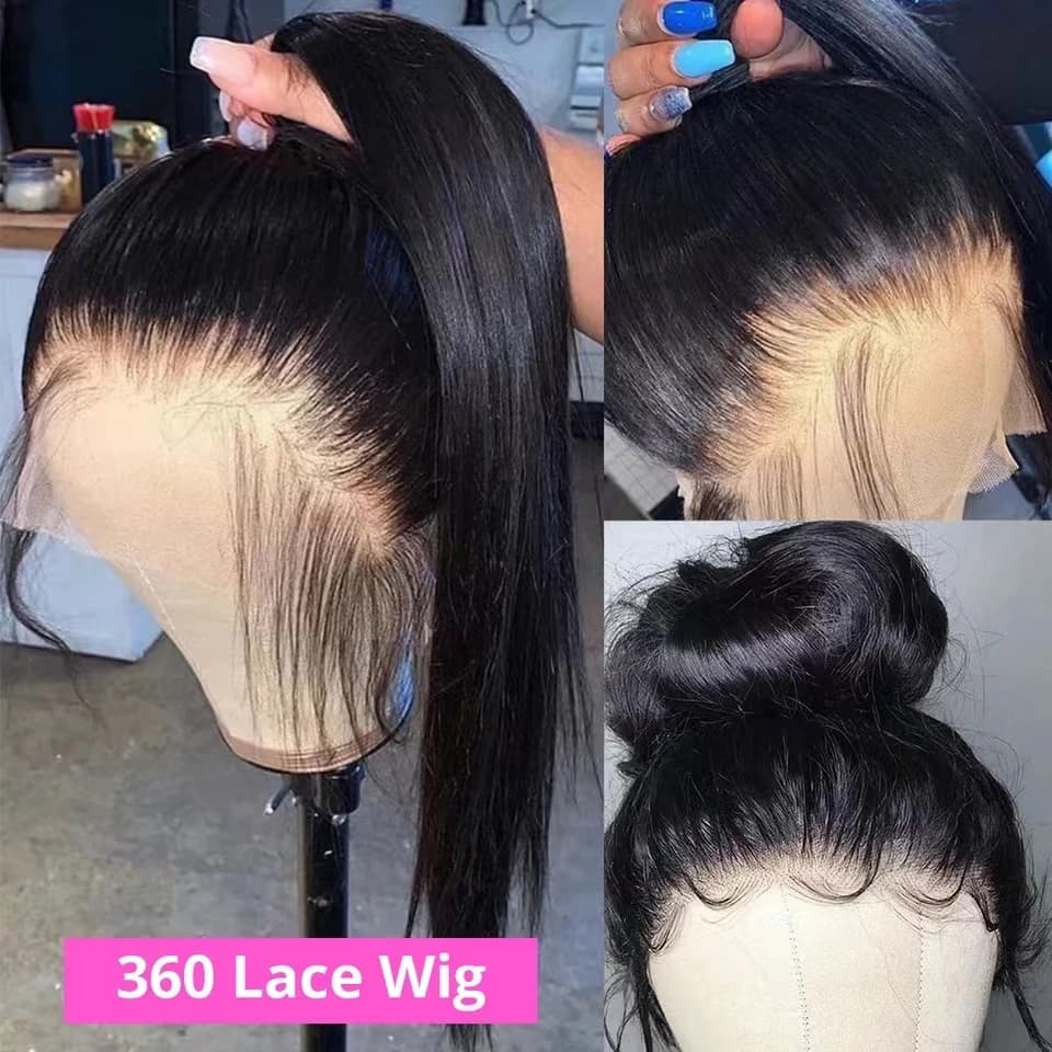 36 42 Inch Straight Lace Front Wigs Human Hair 360 Full Lace Wigs For Women Brazilian Pre Plucked 13x4 13x6 Hd Lace Frontal Wig