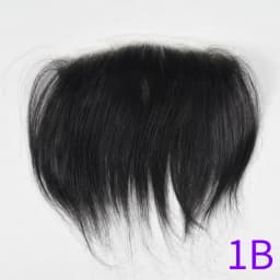 Men's Forehead Hairline Wig High Density Human Hair Skin PU Men's Frontal Hairpiece V Ring Frontal Hair Top