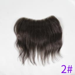 Men's Forehead Hairline Wig High Density Human Hair Skin PU Men's Frontal Hairpiece V Ring Frontal Hair Top