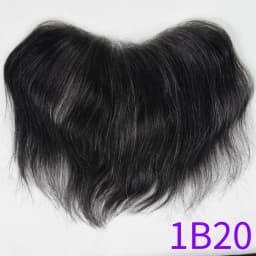 Men's Forehead Hairline Wig High Density Human Hair Skin PU Men's Frontal Hairpiece V Ring Frontal Hair Top