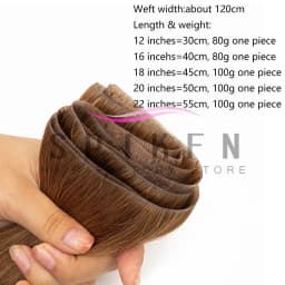 SPIKFN Long Tape Weft Human Hair Extensions Invisible Inject PU Skin Flat Weft Hair Bundles 80-100g Sewing In Micro Links Hair