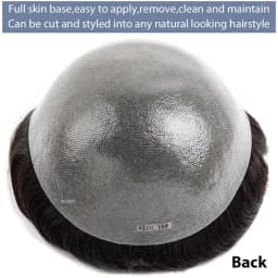 Clearance 0.08mm Full Skin Base Toupee Men Hair Strong Double Knots Male Hair Prosthesis Natural Human Hair Men's Wigs Systems