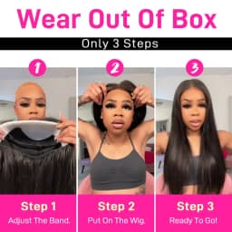 4x4 HD Glueless Straight Human Hair Wigs 5x5 Wear And Go Lace Frontal Wig On Clearance Sale 230% 30Inch Straight Lace Front Wig
