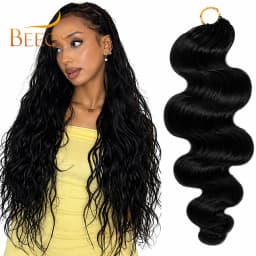 12A Knotless Pre Separated Body Wave Feather Crochet Human Hair 100% Remy Real Hair Extensions For Braiding Twist Feather Line