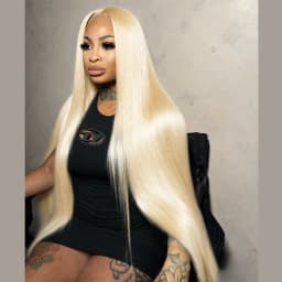 613 Blonde 13x6 HD Lace Frontal Wigs Pre Plucked Indian Raw Hair Straight 13x4 Lace Front Human Hair Wigs For Women 40 inch Honey Blonde Long Wigs Clearance Sale Bone Straight Wigs