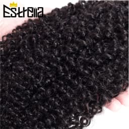 Kinky Curly Brazilian Human Hair Bundles 10Pcs/Lot Remy Hair Weaving Bundles Deal 8"-28" Natural Color Curly Human Hair Bundles