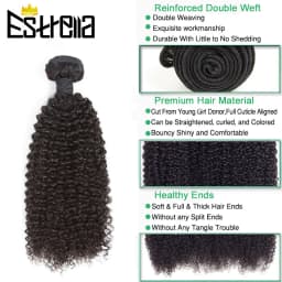 Kinky Curly Brazilian Human Hair Bundles 10Pcs/Lot Remy Hair Weaving Bundles Deal 8"-28" Natural Color Curly Human Hair Bundles