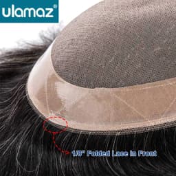 Long Lifespan Mono Wig Man Double Knots Toupee Men's Wig Human Hair 6 Inches Hair System For Men Capillary Male Hair Prosthesis