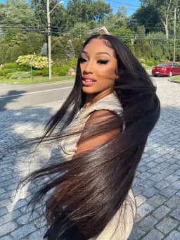 Premium 40 Inch Extra Long 250% Density Natural Black 13x4 HD Lace Frontal Bone Straight Silky Soft 13x6 Remy Human Hair Wigs Pre Plucked Hairline Invisible Bleached Knots Wear and Go 5x5 Glueless Closure Thick Full Ends