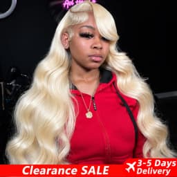 BB Face 13x6 HD Transparent Lace Frontal Human Hair Wigs 250 Density Body Wave 613 Blonde 13x4 Lace Front Brazilian Wigs Pre Plucked Natural Hairline 40inch Long Wavy Wigs