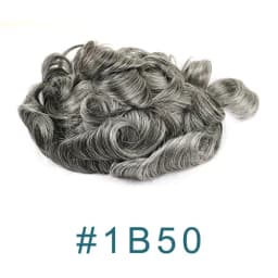 Men's Super Natural Hairline Toupee 1B50 1B80 Dark Brown Gray Black Transparent PU Undetectable Durable Thin Micro Skin Prosthes