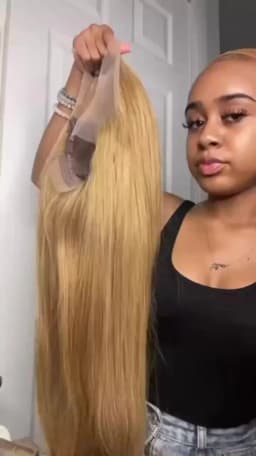 Smilegirl 260% Density Honey Blonde 13x6 HD Lace Front Human Hair Wigs Straight #27 Colored Brazilian Glueless 13x4 Lace Frontal Wig Women