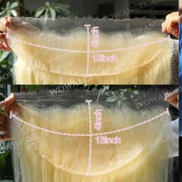 13x6 HD Lace Frontal Body Wave 613 Blonde Hair Ultra Thin Lace Frontal Closure Only Ear to Ear HD Transparent Lace Deep Part