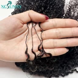 K​inky Curly Crochet Human Hair Extensions Afro Kinky Pre-Separated Knotless Crochet Human Hair With Loop For Twist Boho Braids