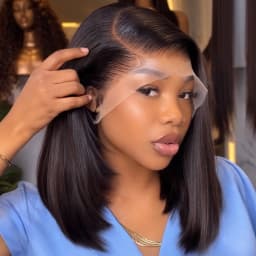 5x5 2x6 Ready to Go Glueless Wig 100% Human Hair Wig Raw Vietnamese 13x4 13x6 Transparent Lace Frontal Bob Wig 15A Bone Straight
