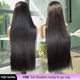 5x5 2x6 Ready to Go Glueless Wig 100% Human Hair Wig Raw Vietnamese 13x4 13x6 Transparent Lace Frontal Bob Wig 15A Bone Straight