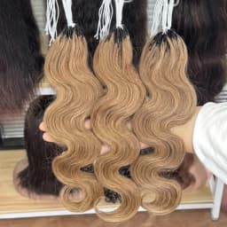 Body Wave Feather Crochet Human Hair Extensions Miracle Knots Honey Blonde Pre Separated Knotless Invisible Crochet Braids Human Braiding Hair Lightweight Comfortable Reusable Boho Hairstyle For Women