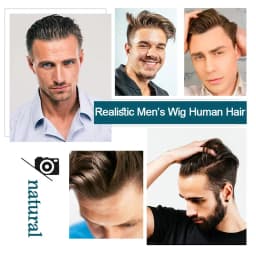 0.03 Ultra Thin Skin Toupee Undetectable Men's Capillary Prosthesis Realistic Wig Man Human Hair Microskin Hair System For Man