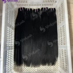 24 26 28 Inches 15A Double Drawn Human Hair Bundles Vietnamese Raw Hair Bundles 100% Human Hair Straight Bundles Unprocessed Hair 1/3/4 Extensions 2-5 Delivery Time