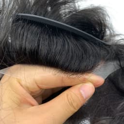 Men's Wig Human Hair Indian Remy Mens Toupee Skin Base 8x10 Inch Size Stock for Male Hair Replacement Systems