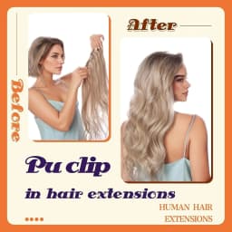 Full Shine Clip in Hair Extensions Human Hair 120g Seamless Invisible Clip In Extensions Human Hair Remy Balayage Blonde Color