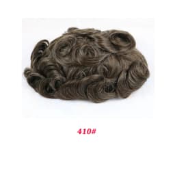 New Men Toupee Human Hair Wigs Fine Mono NPU Capillary Prosthesis Real Human Remy Hair System Male Grey Hair Toupee Hairpiece