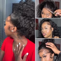 Smilegirl Invisib Strap 360 Full Lace Deep Wave Human Hair Wig With Invisible Drawstring Band Soft Deep Curly Wig Glueless Human Hair Wigs Wholesale