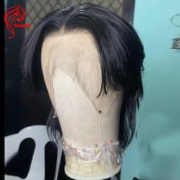 Hesperis Mens Wolf Cut Mullet Lace Wigs Natural Wavy Lace Front Human Hair Wigs For Male Layered Short Cut Pixie Wig For Boy
