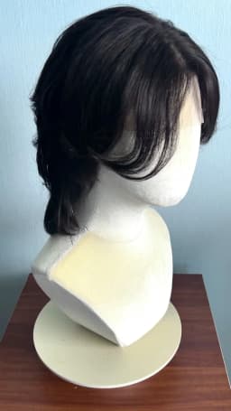 Hesperis Mens Wolf Cut Mullet Lace Wigs Natural Wavy Lace Front Human Hair Wigs For Male Layered Short Cut Pixie Wig For Boy
