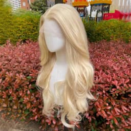 613 Blonde 13X4 Synthetic Lace Front Wigs for Women 26 Inch Long Wavy Glueless Synthetic Wigs Free Part 150% Density Lady Wigs