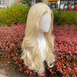 613 Blonde 13X4 Synthetic Lace Front Wigs for Women 26 Inch Long Wavy Glueless Synthetic Wigs Free Part 150% Density Lady Wigs
