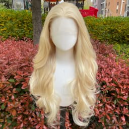 613 Blonde 13X4 Synthetic Lace Front Wigs for Women 26 Inch Long Wavy Glueless Synthetic Wigs Free Part 150% Density Lady Wigs