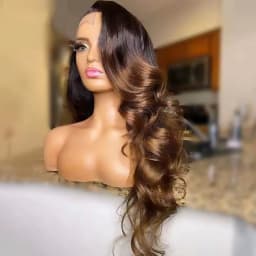 Body Wave 13x4 Lace Front Ombre Wig Human Hair Wig For Women Brazilian Blonde 1b/4/27/30 Lace Frontal Wig On Sale Clearance