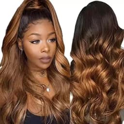 Body Wave 13x4 Lace Front Ombre Wig Human Hair Wig For Women Brazilian Blonde 1b/4/27/30 Lace Frontal Wig On Sale Clearance