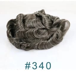 0.04- 0.06mm Natural Hairline Ultra Thin Skin Invisible Mens Toupee Cool Blonde Grey Male Human Hair Capillary Prosthesis System