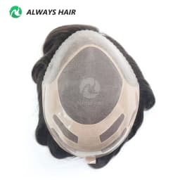 Bond - Durable Indian Human Hair Prosthesis Man Fine Mono Wig Man Toupee