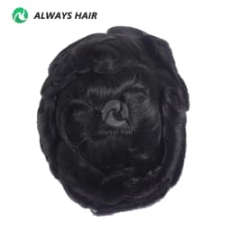 Bond - Durable Indian Human Hair Prosthesis Man Fine Mono Wig Man Toupee