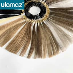 Human Hair Color Rings Hair Eextensions Wheel For Salon Swatches For Hairdresser Hair Dyeing Sample Chart Ring For Hairdressing
