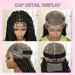 36 Inches Red Colored Super Long Synthetic Full Lace Braids Wigs Locs Dreadlock Knotless Box Braided Wigs for Afro Black Women