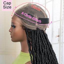 36 Inches Red Colored Super Long Synthetic Full Lace Braids Wigs Locs Dreadlock Knotless Box Braided Wigs for Afro Black Women