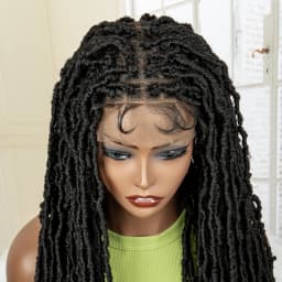 36 Inches Red Colored Super Long Synthetic Full Lace Braids Wigs Locs Dreadlock Knotless Box Braided Wigs for Afro Black Women