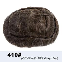 Realistic Male Hair Prosthesis 0.02-0.03mm Ultra Thin Skin Capillary Prosthesis 80% Toupee Wig Men Undetectable Man Hair System
