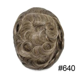 Realistic Male Hair Prosthesis 0.02-0.03mm Ultra Thin Skin Capillary Prosthesis 80% Toupee Wig Men Undetectable Man Hair System