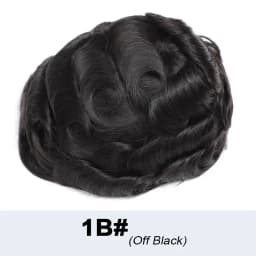 Realistic Male Hair Prosthesis 0.02-0.03mm Ultra Thin Skin Capillary Prosthesis 80% Toupee Wig Men Undetectable Man Hair System