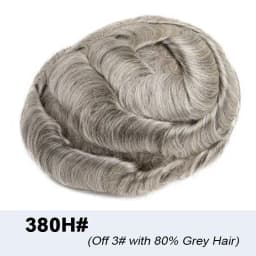 Realistic Male Hair Prosthesis 0.02-0.03mm Ultra Thin Skin Capillary Prosthesis 80% Toupee Wig Men Undetectable Man Hair System