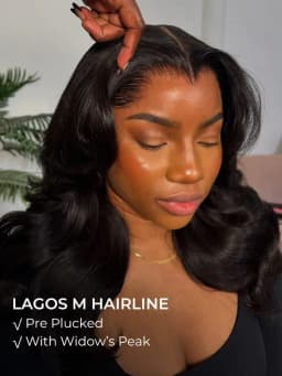 Alipearl Hair Body Wave M Hairline Layered Cut 6x8 Glueless Drawstring Ready To Wear Lace Wig Human Hair 180% Density