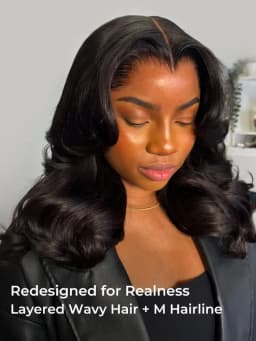 Alipearl Hair Body Wave M Hairline Layered Cut 6x8 Glueless Drawstring Ready To Wear Lace Wig Human Hair 180% Density